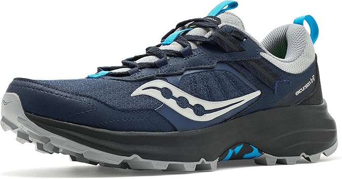 Saucony Men's Excursion Tr17 Sneaker, Navy/Black, 8.5