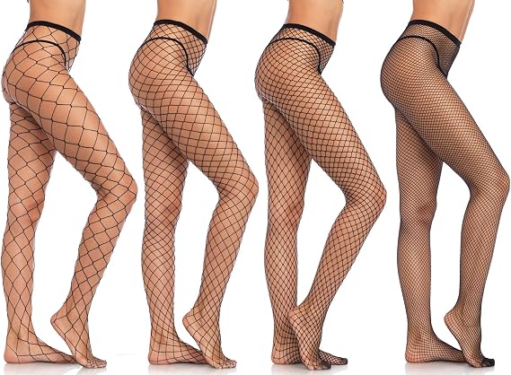 Leg Avenue womens Leg Avenue Bundle Fishnet Hosiery Assortment Costume Accessory, Assorted, One Size US