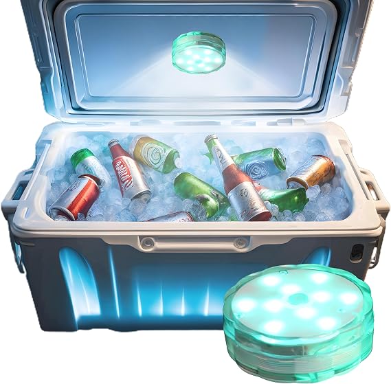 Waterproof Multicolor LED Cooler Light, Reusable Cooler Accessories