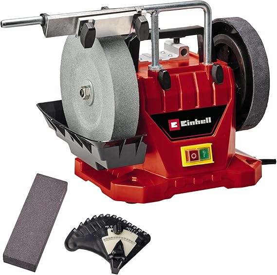 Einhell Stone Engine - Wet TC-WG 200 (including 125 W, stainless water tank, grinding stone, angle meter, multi-purpose apparatus, leather sharing disc, wet grinding disc) - 4418008