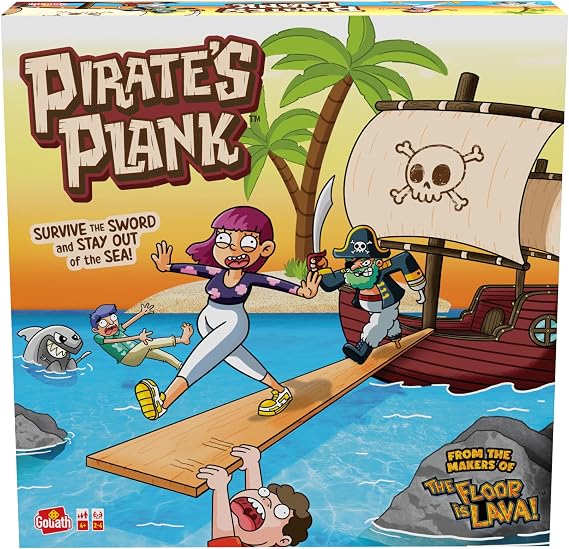 Goliath Pirate's Plank | from The Makers of The Floor is Lava | Promotes Fun and Active Play | Ages 4 and Up, 2-4 Players
