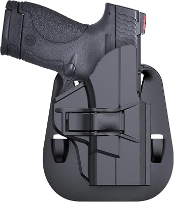 S&W M&P ShieldShield Plus OWB Holster, Forefinger Release, Right-Hand, 9mm.40, 3.1 Barrel