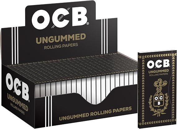 OCB - Ungummed Rolling Papers - 24 Pack Display Case with 150 Papers Each
