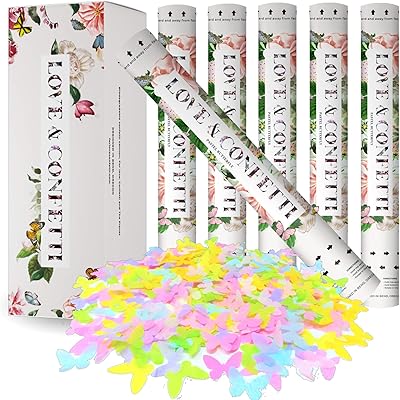 Wedding Confetti Cannon Pastel Butterfly