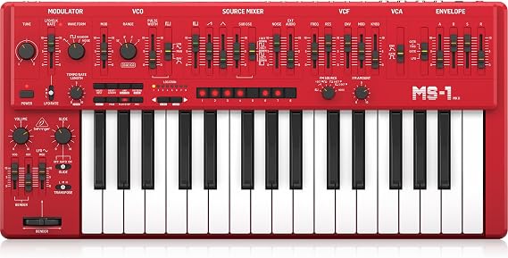 MS-1 MKII RD Analog Synthesizer, Red