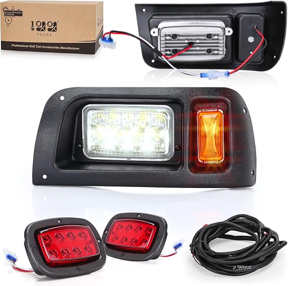 10L0L Golf Cart Light Kit for Club Car DS 1993-UP Gas & Electric, 12V