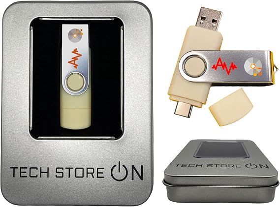 Linux AV MX Edition Bootable USB Flash Drive Complete Audio, Video & Graphic Production Studio for PC Record, Edit & Mix with Pre-Installed Plugins, Samples & Tools + Gift Packaging Box