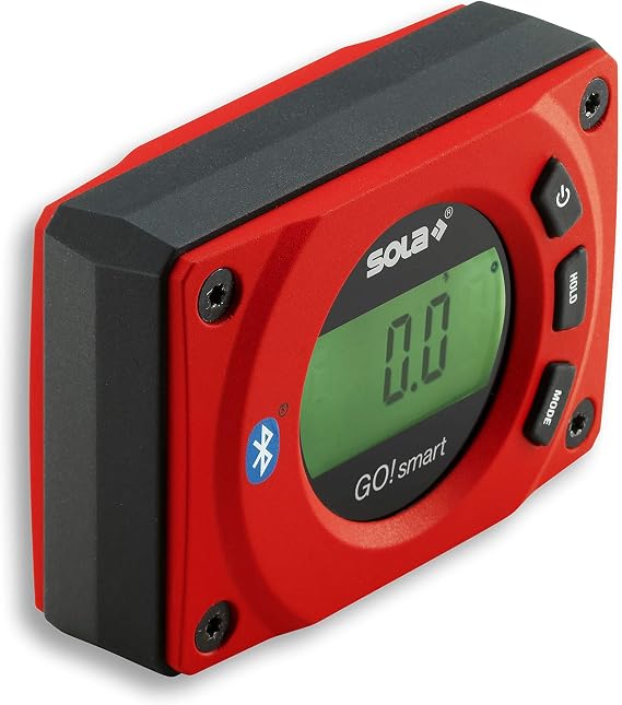 SOLA GO! Smart Digital Pocket Level with Bluetooth, Magnetic 3-Inch