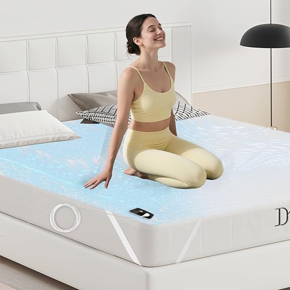Grounding Sheet Conductive Soft Earthing Mat with 15ft UK Cord Sleep Therapy - Beige, King