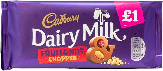 Cadbury Fruit & Nut £1