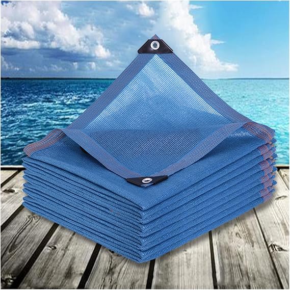 Shade net,Awnings Shade Netting,Blue Sunscreen Cloth,Privacy Screen Breathable Outdoor Swimming Pool Patio Flowers Shading Net,Use in Backyard Garden Plant Barn,5  10m16.4  32.81ft