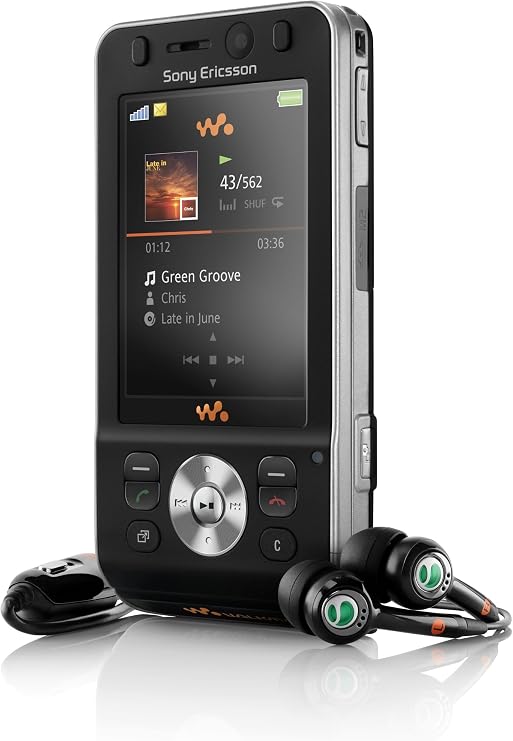 Sony Ericsson W910i Unlocked Cell Phone with 2 MP Camera, 3G, MP3/Video Player, Memory Stick Micro Slot-International Version with (Noble Black)