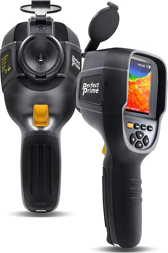 PerfectPrime IR0019, Infrared (IR) Thermal Imager & Visible Light Camera with IR Resolution 76,800 Pixels & Temperature Range from -4~572F, 9 Hz Refresh Rate