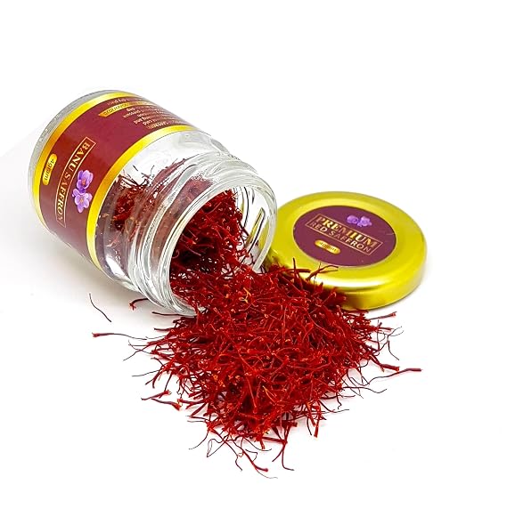Organic Saffron Threads by Banu Saffron Award Winning All Red Certified Organic Grade A Saffron, Premium Crocus Sativus Gourmet Spice for Tea, Rice, Paella, Risotto & Cooking - 3 Grams (0.1 Ounce)
