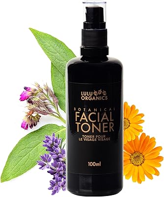 Botanical Face Toner with Witch Hazel for Oily Skin, Natural Skin Care and Beauty Formula for Gentle Cleansing, Deep Hydration, and Balance, Refreshing Daily Facial Mist Toner, 100ml