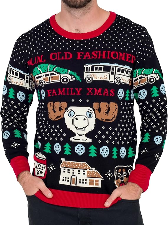 Ripple Junction Xmas Knitted Ugly Christmas Sweater - Old Fashioned Family