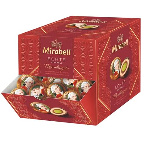 Mirabell Mozart Balls Dispenser Box of 100 – 1400 g