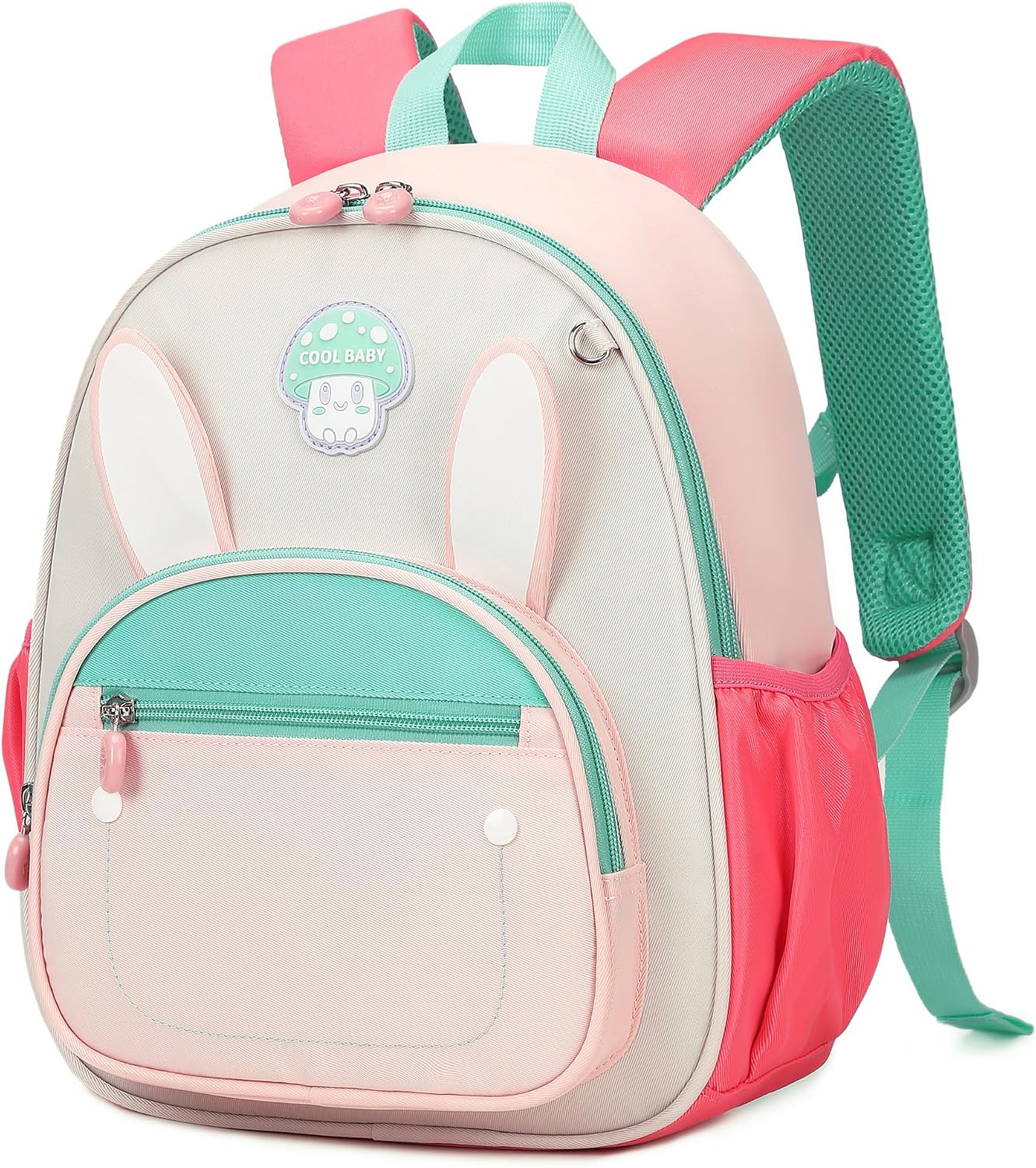 I IHAYNER Preschool Backpack for Girls Boys 2-6 Gift Kindergarten Cute Toddler Backpack Mini Animal Cartoon Schoolbag for Kids Rabbit
