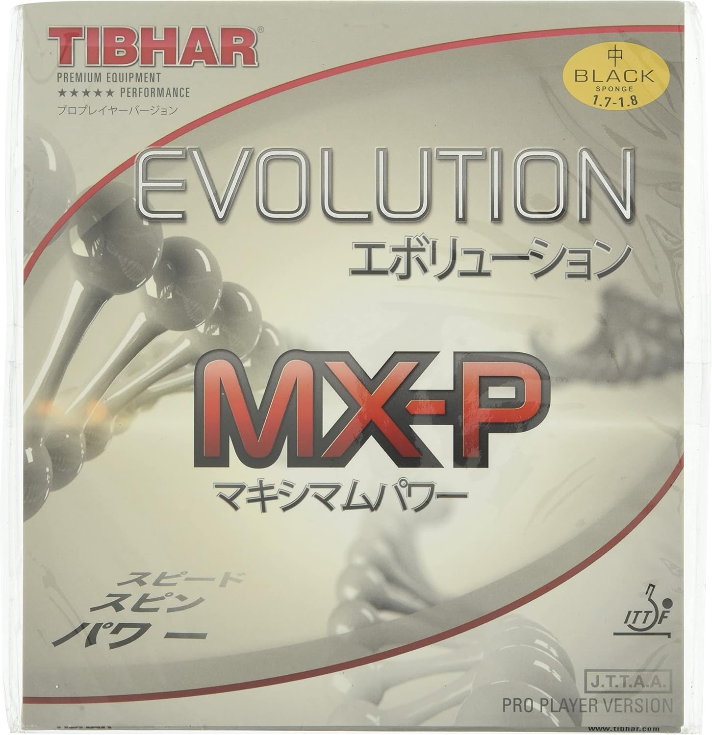TIBHAR Table Tennis Rubber Evolution MX-P Rotation System High Tension