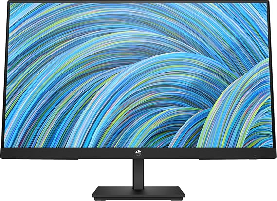 HP 24 Inch FHD Monitor | Full HD VA LCD Display | 75hz Refresh Rate | 250 Nits Brightness | 3000:1 Contrast Ratio | AMD FreeSync Technology | Adjustable Tilt | 1x HDMI 1.4, 1x VGA | Black | V24v G5