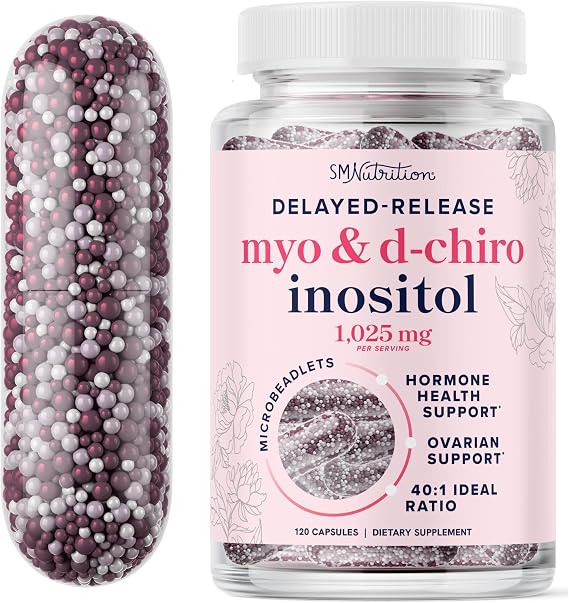 Myo-Inositol & D-Chiro Inositol, Hormone Balance for Women, Microbeadlets