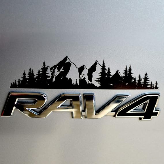 Mountain Decal, Car Emblem Graphic, Tree Sticker for Tailgate Trunk Badge