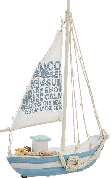OOTB Wooden Sailing Boat with 13 LED White