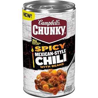 Campbells Chunky Spicy Mexican-Style Chili With Beans, 19 oz Can