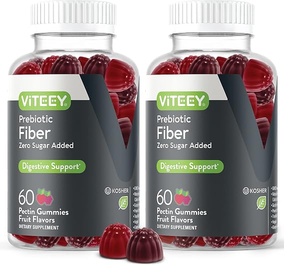 Viteey Prebiotic Fiber Gummies for Adults, 4g
