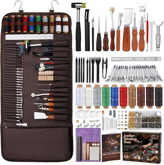 SHWAKK Leather Working Tools, All in One Leather Tooling Kit