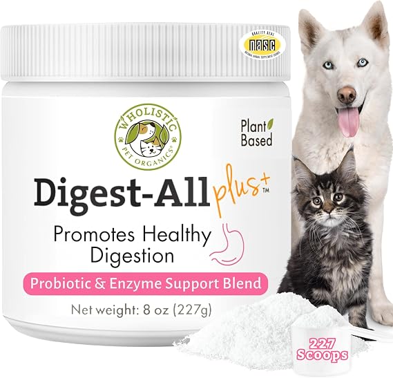 Probiotics for Dogs and Cats with Prebiotics, 8 Oz, 227 Scoops