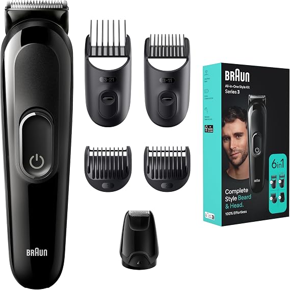 Braun Series 3 MGK3410 All-in-One Forming Set, 6’s in 1 Men's Care Kit