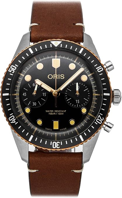 Oris Divers Sixty-Five Chronograph Automatic Black Dial Men's Watch 01 771 7744 4354-07 5 21 45