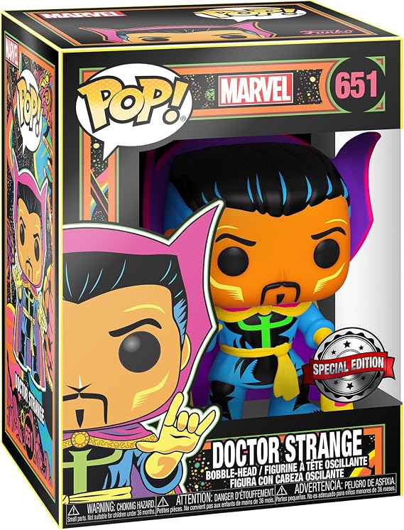 Funko 48848 POP Figür - Marvel: Black Light Dr. Strange, Karışık