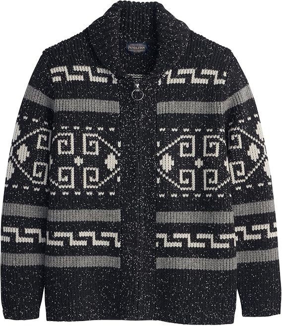 Pendleton Men's The Original Westerley Wool Cable Knit Zip Cardigan Sweater