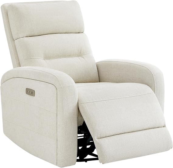 Watson & Whitely Swivel Power Recliner Glider Rocker, Fabric in Linen