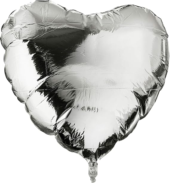 36" Silver Heart