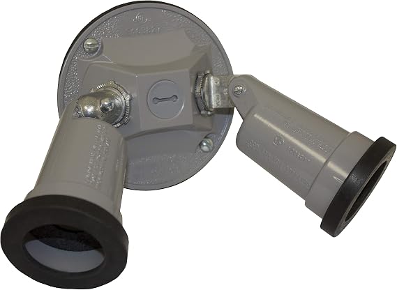 Sigma Electric, Gray 14782 Round Cover and Two Lamp Holder Kit