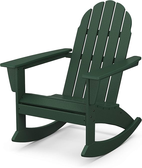 POLYWOOD Vineyard Rocking Chair, Green