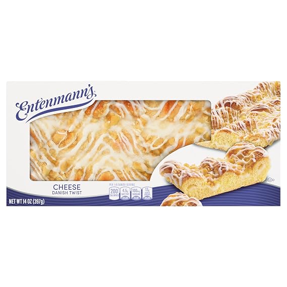 Entenmann's Cheese Danish, Filled Flaky Pastry, 14 oz Box