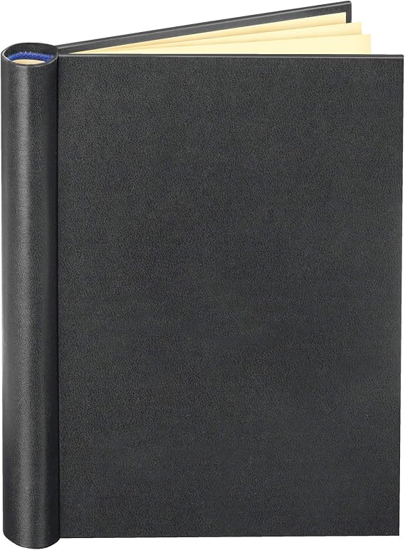VELOFLEX 4954080 – Clamp Binder DIN A5 with Leather Grain Filling Height Max. 22 mm Black Pack of 1