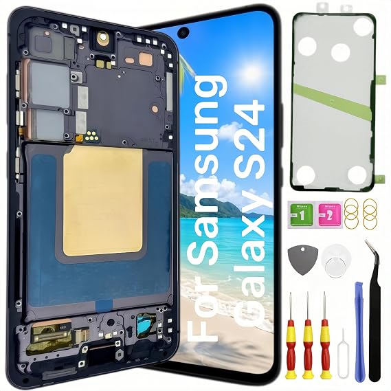 AMOLED for Samsung Galaxy S24 LCD Screen Replacement with Fingerprint
