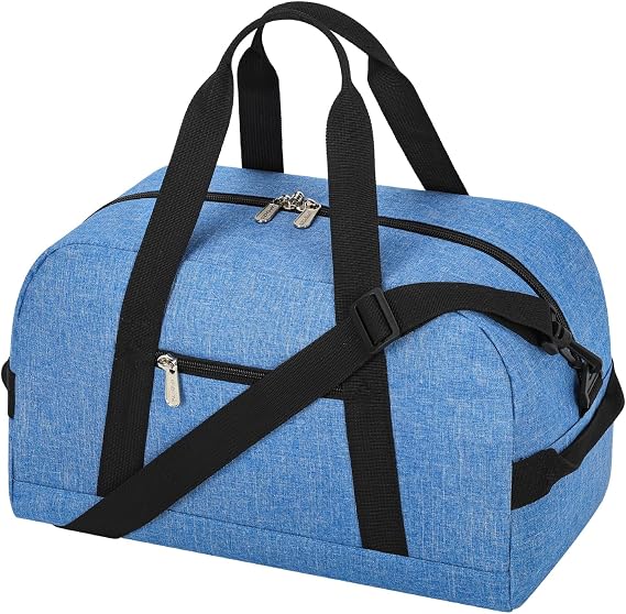 Apenze Small Gym Bag 14 inch lightweight Carry On Mini Duffel Bag for Travel Sport - Denim Blue