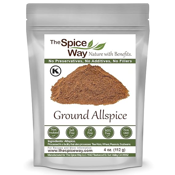 The Spice Way Allspice Ground 4 oz Berry Powder for Curries and Pastries