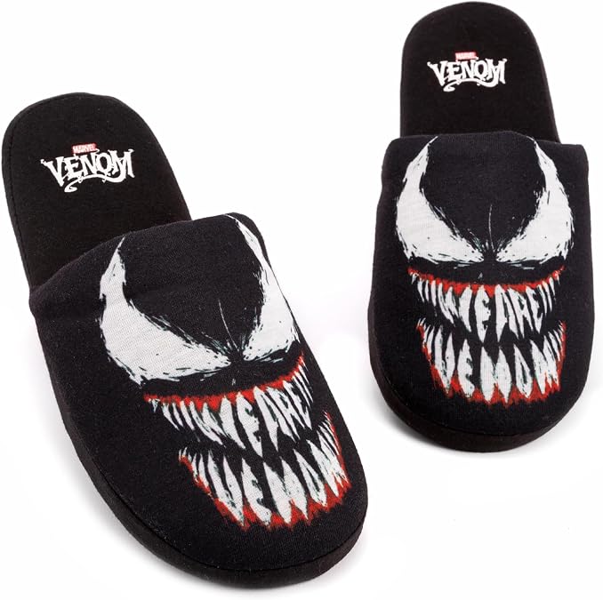 Marvel Gift Slippers Men's Slip On Alien Symbiote House Shoes