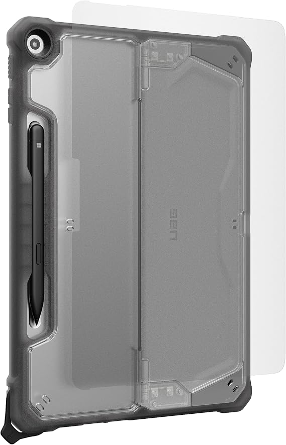 URBAN ARMOR GEAR UAG Designed for Microsoft Surface Pro 1st Edition 12" Plyo Case Bundle with Glass Shield (Ice/Ash)