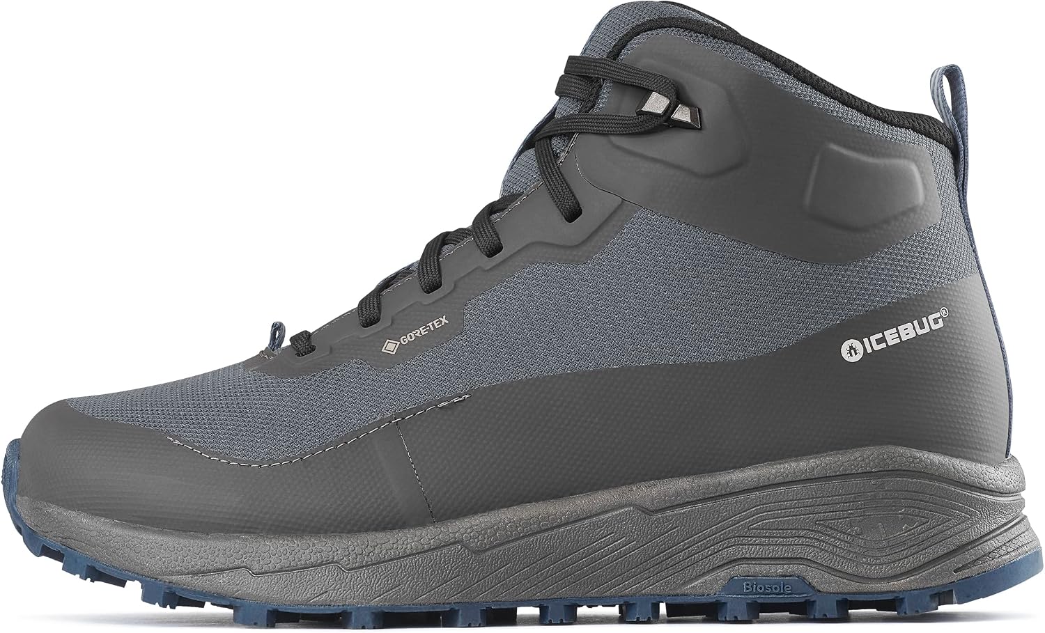 Icebug Womens Haze Mid Biosole GTX Midcut Hiking Shoe with Grip Sole