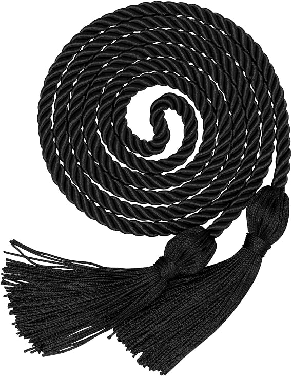 Graduation Cords Black Cords for Graduation 2026 Graduation Honor Cords (Black)