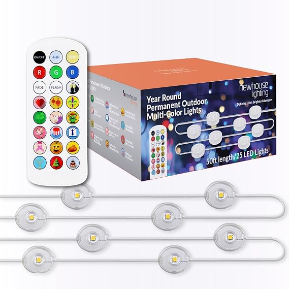 Newhouse Lighting Multicolor Permanent Outdoor Lights for All Seasons