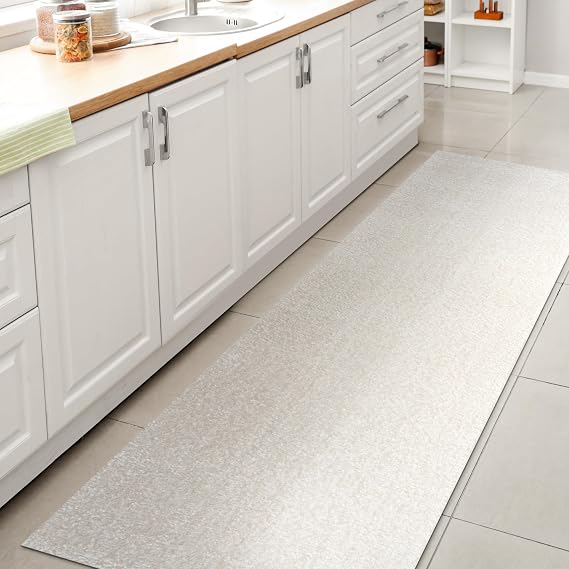 JONATHAN Y Machine Washable Cream Runner Rug 2X8 ft, Twyla Classic Solid Low-Pile for Living Room, Bedroom, Kitchen, Office, Easy-Cleaning, High Traffic, Pet-Friendly, Non-Shedding (WSH300E-28)